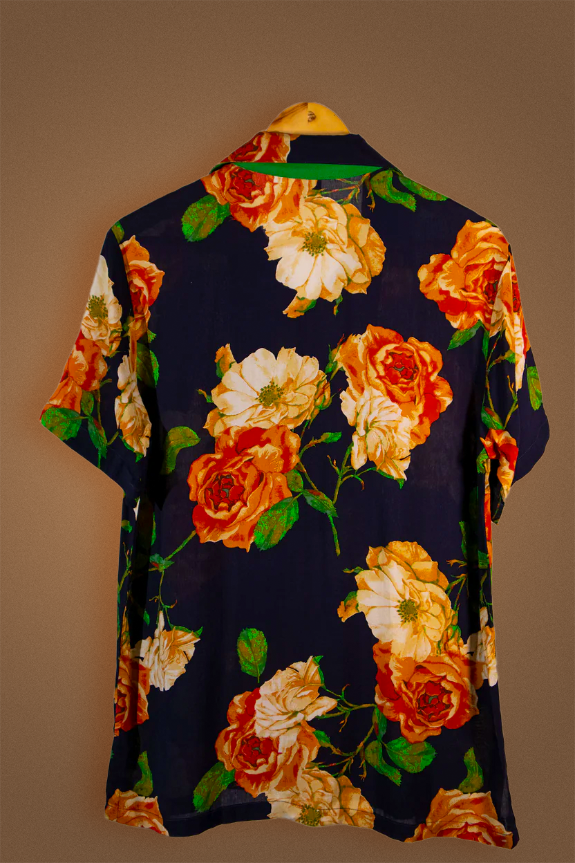 Floral Rose Green