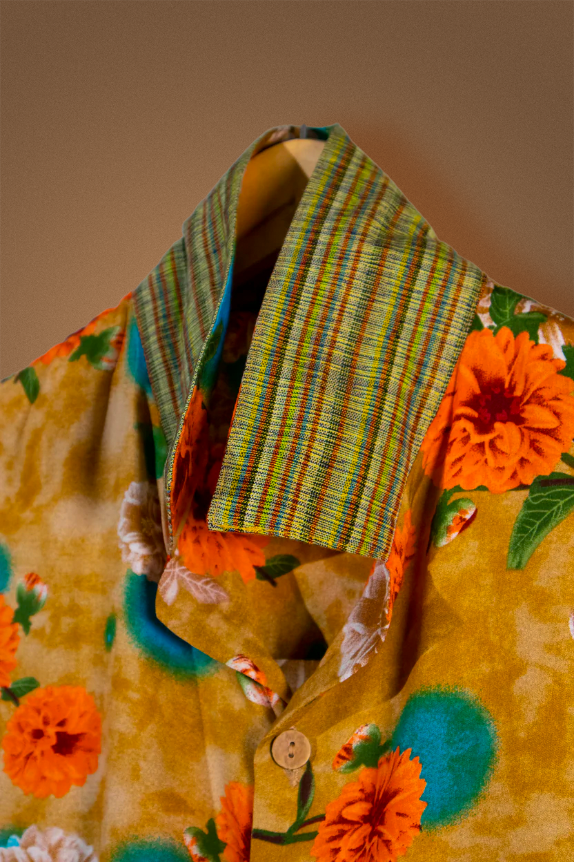 Floral Orange Blue